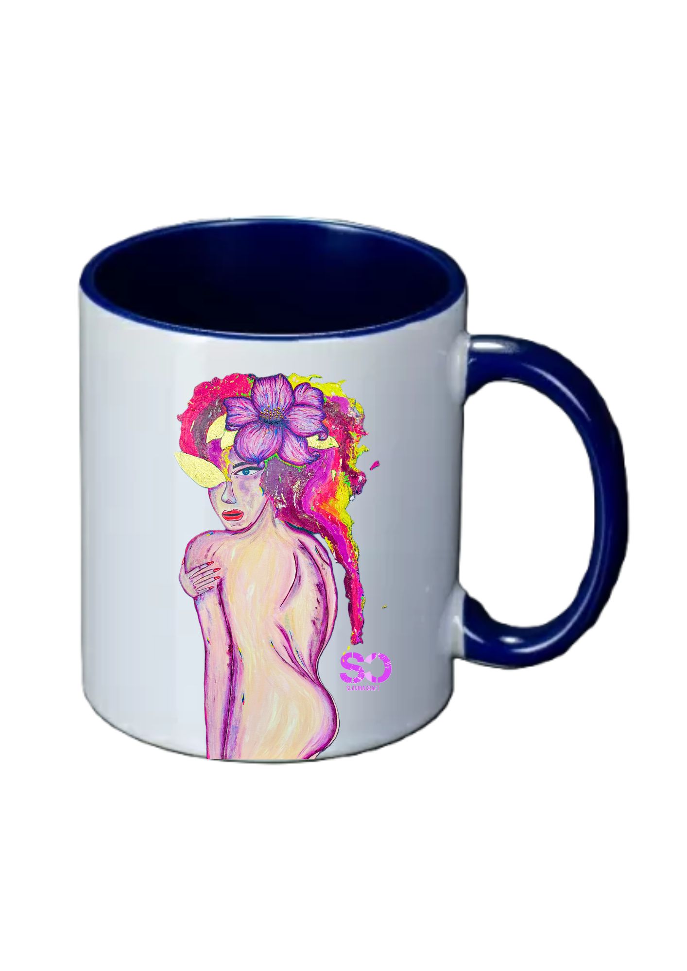 Нощно сияние – Бяло със синьо