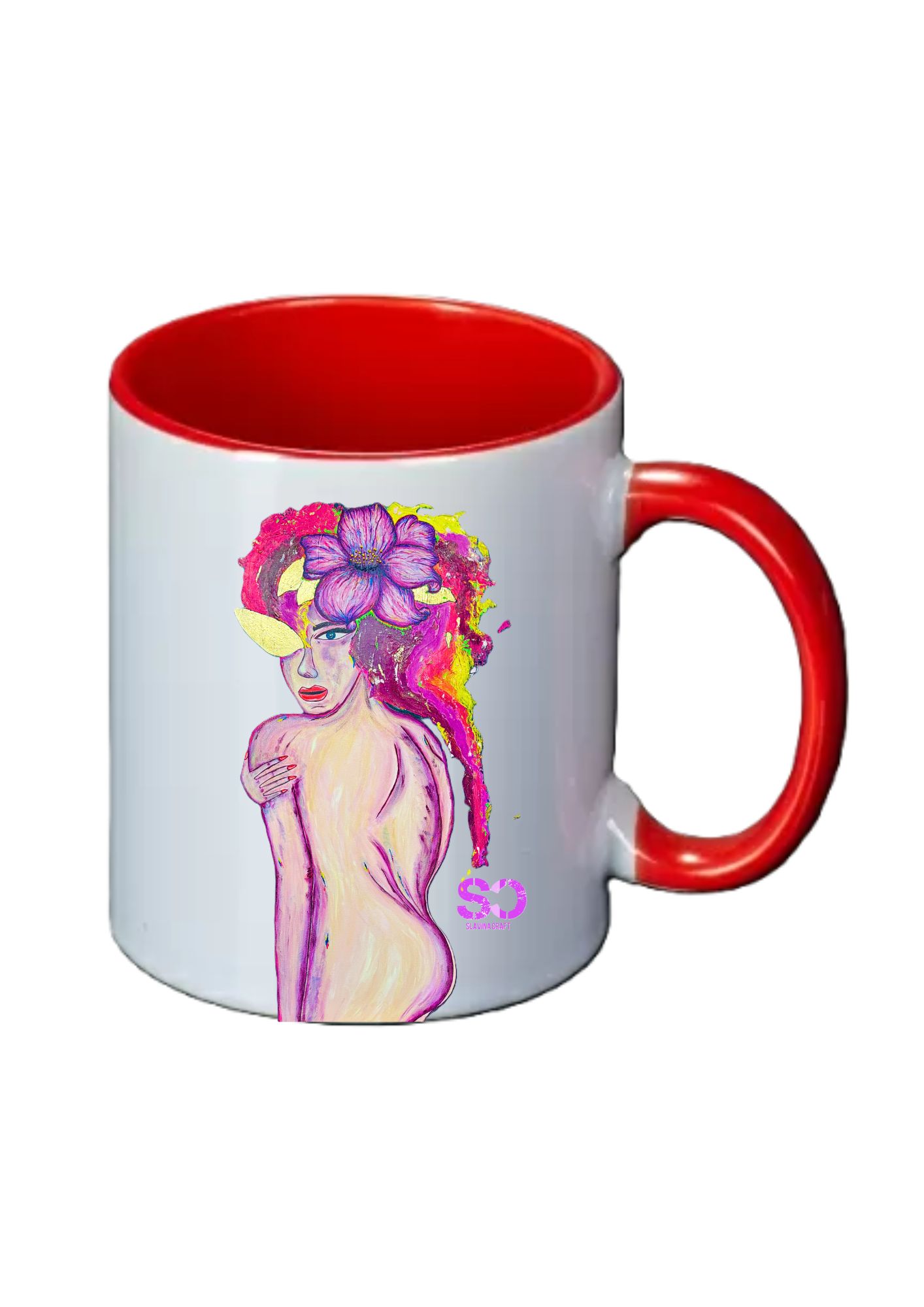 Нощно сияние – Бяло с червено